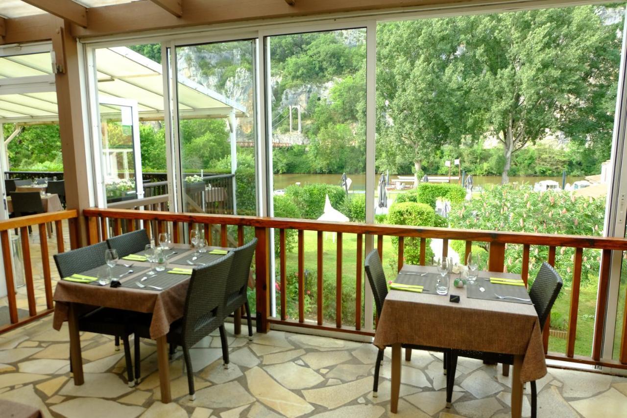 Hotel Restaurant Les Falaises Bouziès Eksteriør billede